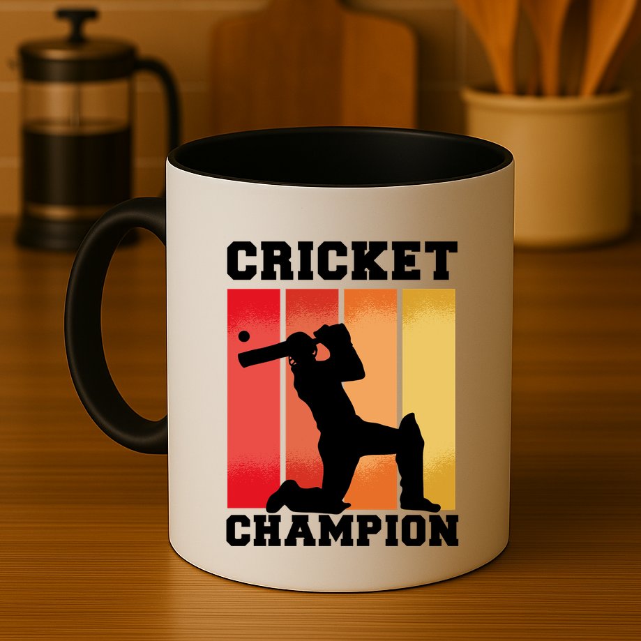 Cricket Player Champion Mug