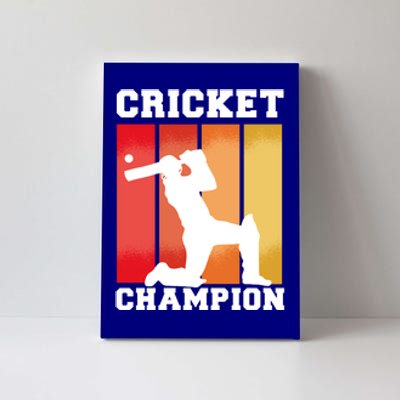 Cricket Player Champion Canvas