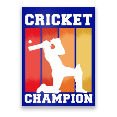 Cricket Player Champion Poster