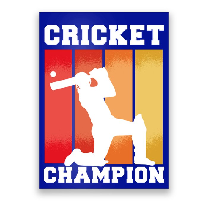 Cricket Player Champion Poster