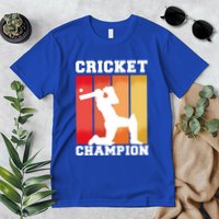 Cricket Player Champion Premium T-Shirt