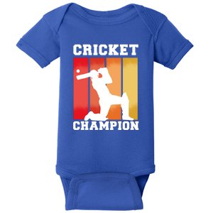 Cricket Player Champion Baby Bodysuit