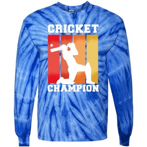 Cricket Player Champion Tie-Dye Long Sleeve Shirt