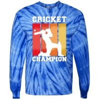 Cricket Player Champion Tie-Dye Long Sleeve Shirt