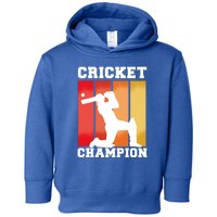 Cricket Player Champion Toddler Hoodie