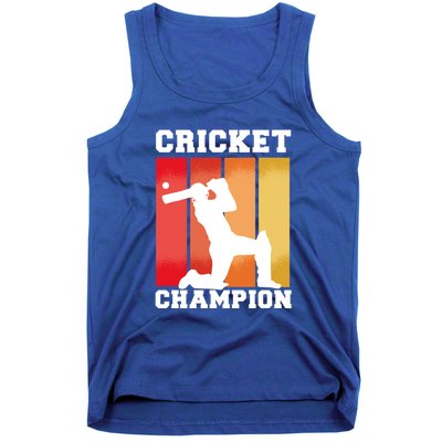 Cricket Player Champion Tank Top