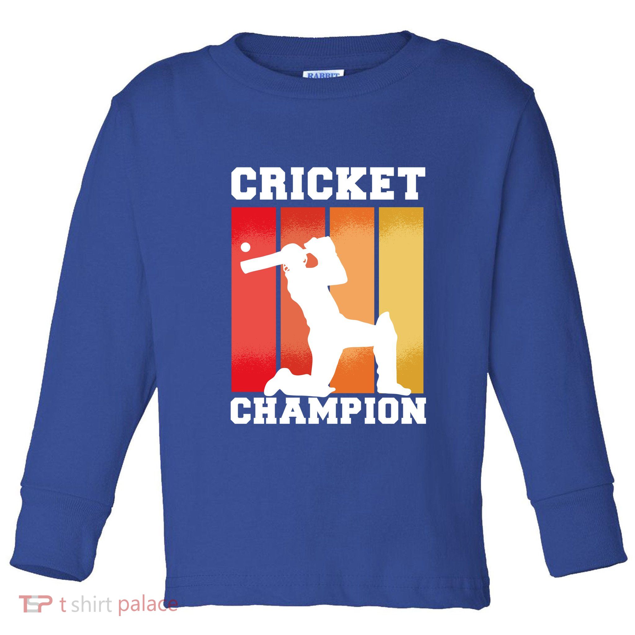 Cricket Player Champion Toddler Long Sleeve Shirt