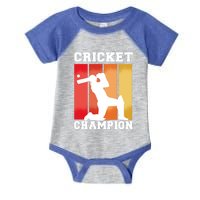 Cricket Player Champion Infant Baby Jersey Bodysuit