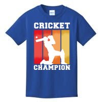 Cricket Player Champion Kids T-Shirt