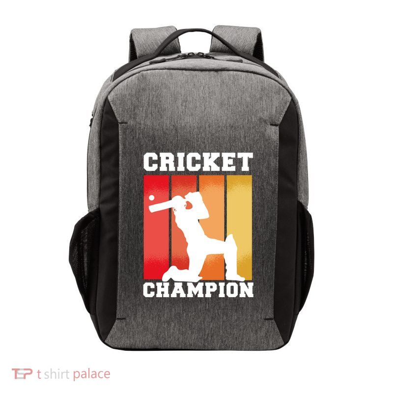 Cricket Player Champion Vector Backpack