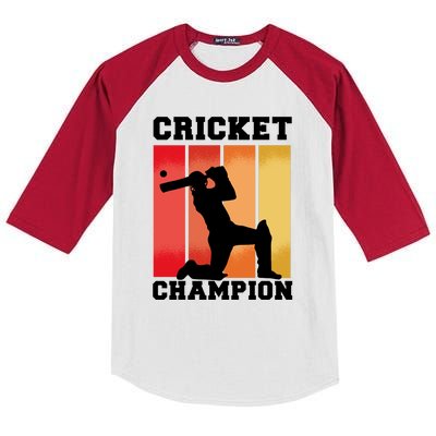 Cricket Player Champion Kids Colorblock Raglan Jersey