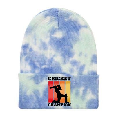 Cricket Player Champion Tie Dye 12in Knit Beanie