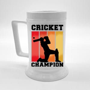 Cricket Player Champion Beer Stein