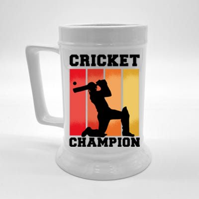 Cricket Player Champion Beer Stein