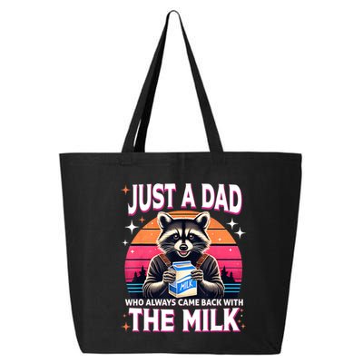 Cute Raccoon Just A Dad Who Always Came Back With The Milk 25L Jumbo Tote