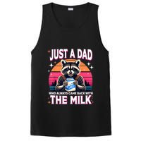 Cute Raccoon Just A Dad Who Always Came Back With The Milk PosiCharge Competitor Tank