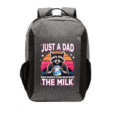 Cute Raccoon Just A Dad Who Always Came Back With The Milk Vector Backpack