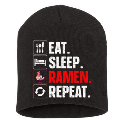 Cool Ramen Japanese Ramen Noodles Lover Short Acrylic Beanie