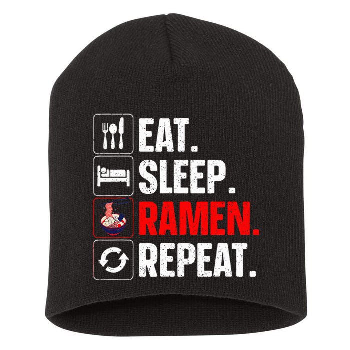 Cool Ramen Japanese Ramen Noodles Lover Short Acrylic Beanie