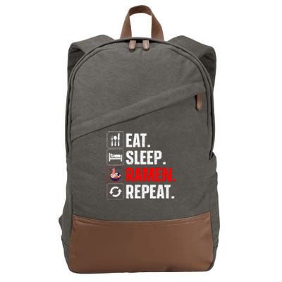 Cool Ramen Japanese Ramen Noodles Lover Cotton Canvas Backpack