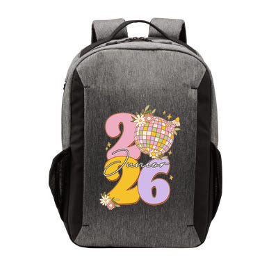 Cute Retro Junior 2026 Disco Ball Flowers Vector Backpack