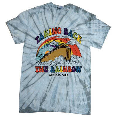 Christian Rainbow Jesus Rainbow Tie-Dye T-Shirt