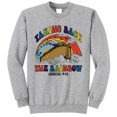 Christian Rainbow Jesus Rainbow Tall Sweatshirt