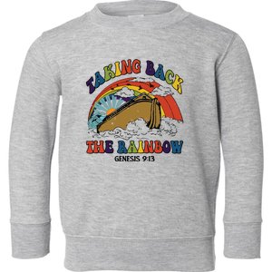 Christian Rainbow Jesus Rainbow Toddler Sweatshirt