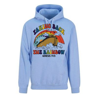 Christian Rainbow Jesus Rainbow Unisex Surf Hoodie