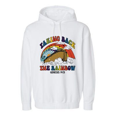 Christian Rainbow Jesus Rainbow Garment-Dyed Fleece Hoodie