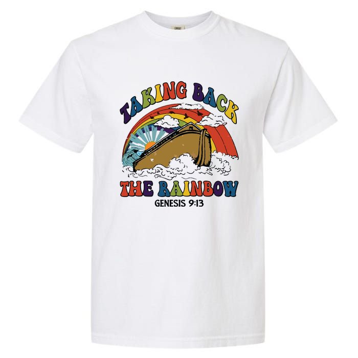 Christian Rainbow Jesus Rainbow Garment-Dyed Heavyweight T-Shirt