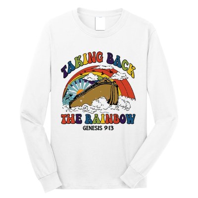 Christian Rainbow Jesus Rainbow Long Sleeve Shirt