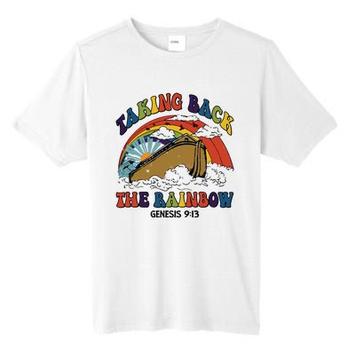 Christian Rainbow Jesus Rainbow Tall Fusion ChromaSoft Performance T-Shirt