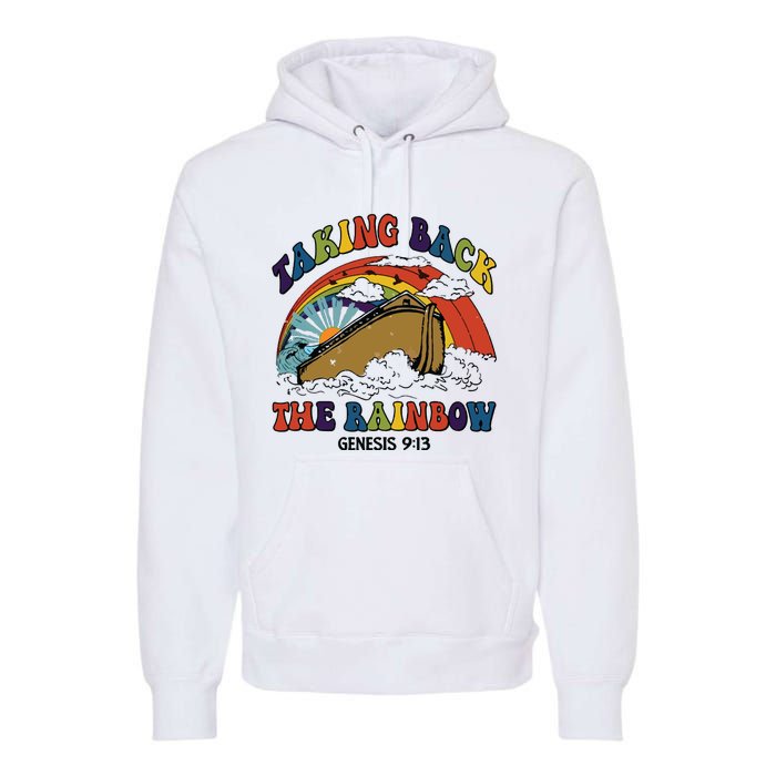 Christian Rainbow Jesus Rainbow Premium Hoodie