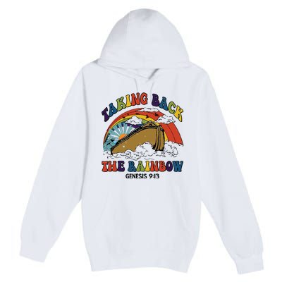 Christian Rainbow Jesus Rainbow Premium Pullover Hoodie