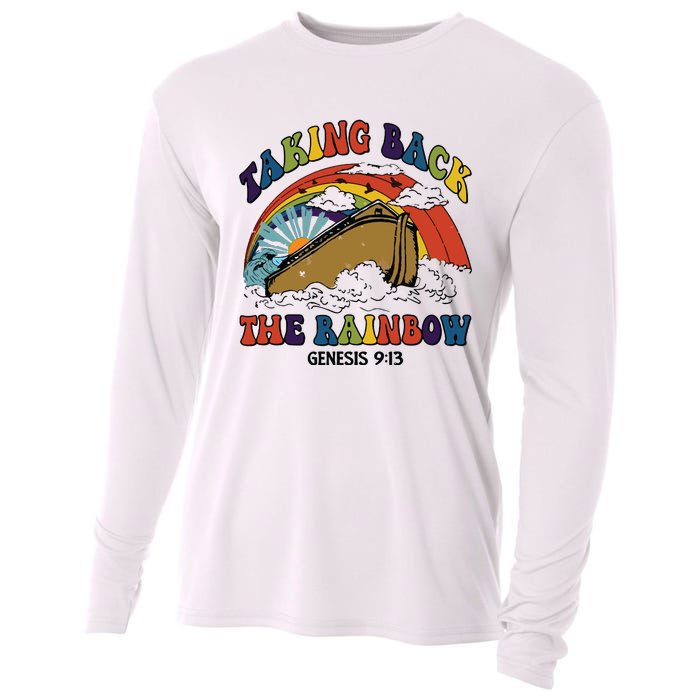 Christian Rainbow Jesus Rainbow Cooling Performance Long Sleeve Crew