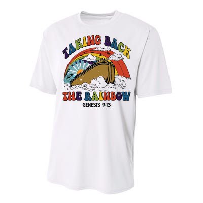 Christian Rainbow Jesus Rainbow Performance Sprint T-Shirt