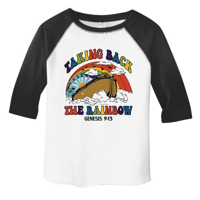 Christian Rainbow Jesus Rainbow Toddler Fine Jersey T-Shirt