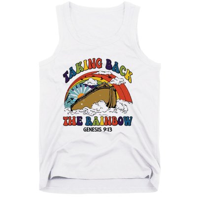 Christian Rainbow Jesus Rainbow Tank Top