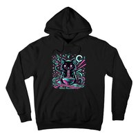 Cat Retro Japanese Noodles Aesthetic Kawaii Cat Hoodie