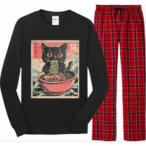 Cat Ramen Japanese Kawaii Cat Anime Long Sleeve Pajama Set