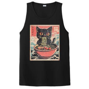 Cat Ramen Japanese Kawaii Cat Anime PosiCharge Competitor Tank