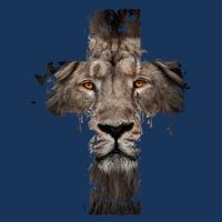 Christian Religious Jesus The Lion Of Judah Cross Retro 16 in Basic Backpack