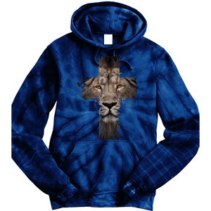 Christian Religious Jesus The Lion Of Judah Cross Retro Tie Dye Hoodie