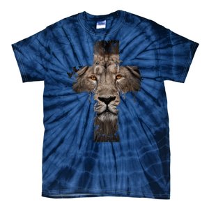 Christian Religious Jesus The Lion Of Judah Cross Retro Tie-Dye T-Shirt