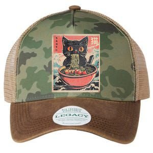 Cat Ramen Japanese Funny Kawaii Cat Anime Legacy Tie Dye Trucker Hat