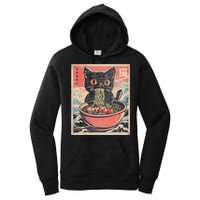 Cat Ramen Japanese Funny Kawaii Cat Anime Women's Pullover Hoodie