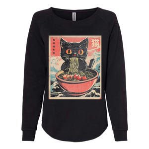 Cat Ramen Japanese Funny Kawaii Cat Anime Womens California Wash Sweatshirt