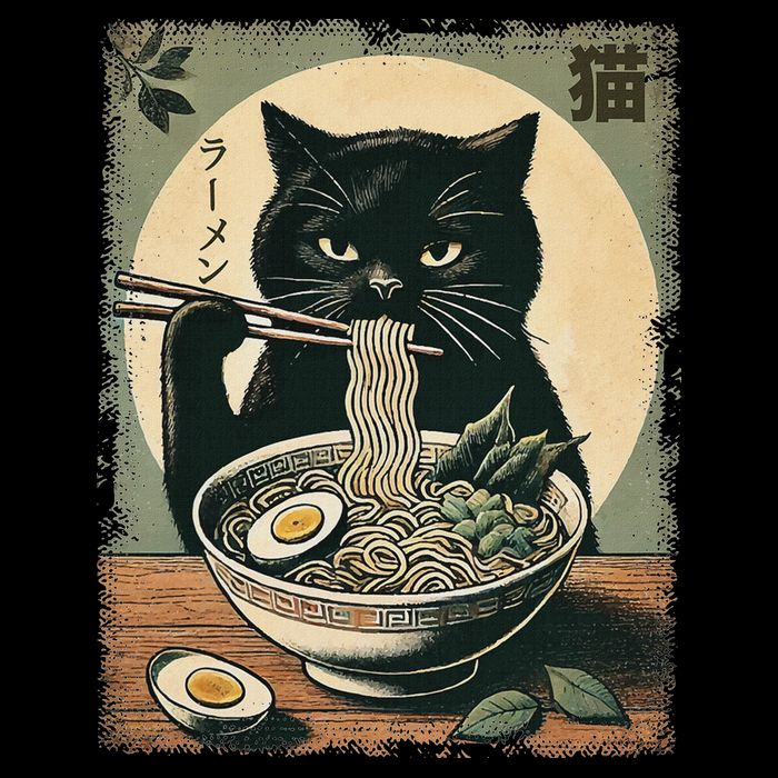 Cat Ramen Japanese Funny Graphic Kawaii Cat Anime Gifts Doggie Tank