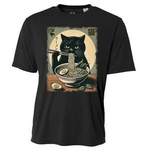 Cat Ramen Japanese Funny Graphic Kawaii Cat Anime Gifts Cooling Performance Crew T-Shirt